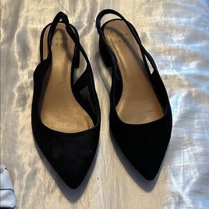 A New Day Women's Black Slingback Flats